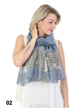 Silver Filigree Fashion Scarf